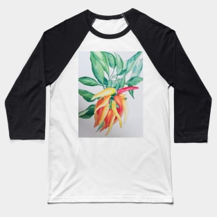 Pepper plant watercolour painting Baseball T-Shirt